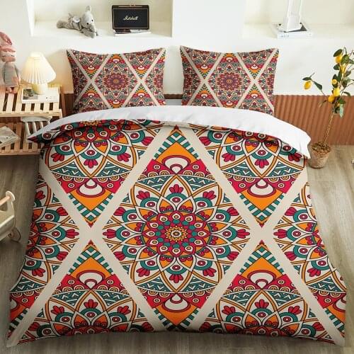 Bohemian Mandala 3d bedding sets duvet cover pillowcase winter queen king size bed set bedspread home decor