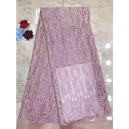 Stock 5yards/bag 6 - color strand pattern embroidery mesh fabric is used for wedding dresses Free shipping