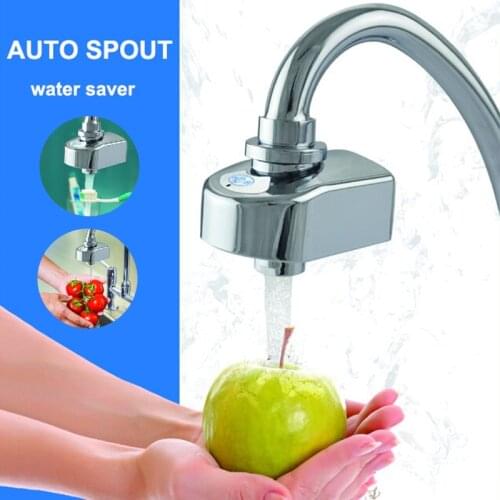 Water Conservation Infrared Sensor Faucet Touchless Automatic Faucet Adapter Hands Free Water Saver Sensor Water Saving Faucets