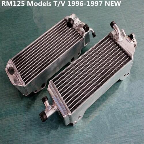 High performance 40mm L&R aluminum alloy radiator for Suzuki RM125T / RM125V models T/V 2-stroke 1996 1997