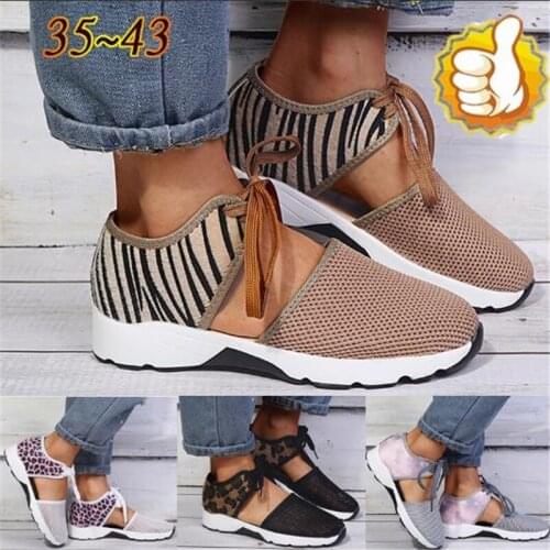 Women Flats 2021 Spring Summer Ladies Mesh Flat Shoes Women Soft Breathable Sneakers Women Casual Shoes Zapatos De Mujer