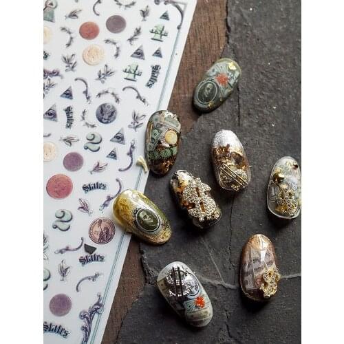 10pcs Luxury Dollar USD Money Zircon Crystals Rhinestones Pearl Nail Art Jewelry Decorations Nails Accessories Charms Supplies