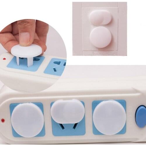 10pcs-Electric-Outlet-2-or-3-Plug-White-Cover-Children-Kids-Baby-Safety-Covers happy