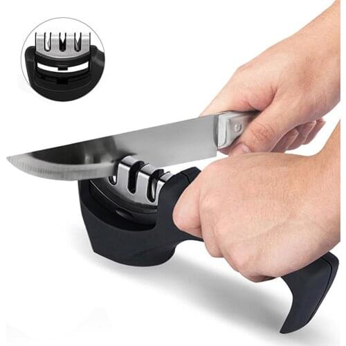 Knife Sharpener 3 Stages Professional Kitchen Sharpening Stone Grinder knives Whetstone Tungsten Diamond Ceramic Sharpener Tool