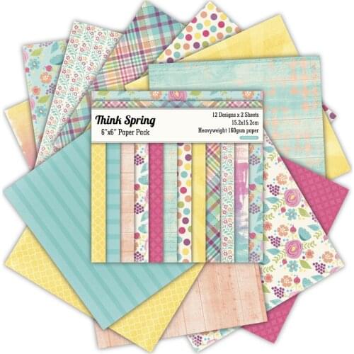 12sheets Sweet flowers scrapbook paper origami paper DIY Card Making Handmade Home deco gift Background arts and crafts