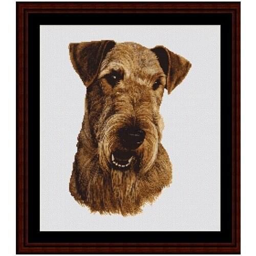 New mosaic Diamond embroidery beads Airedale Puppy dog Animal diamonds cross stitch oil painting beads handwork kits sale
