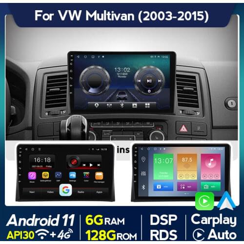 Android 11 DSP Car Radio Multimedia Video Player For VW Volkswagen Multivan T5 2003 - 2015 Navigation GPS No 2din 2 Din DVD Wifi