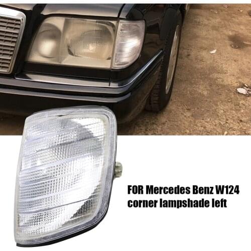 Ring Pattern White Corner Left Side Lampshade For Mercedes Benz E-Class W124 200E 280E 300Ce 300E 320Ce 400E 500E E200 E250 E280