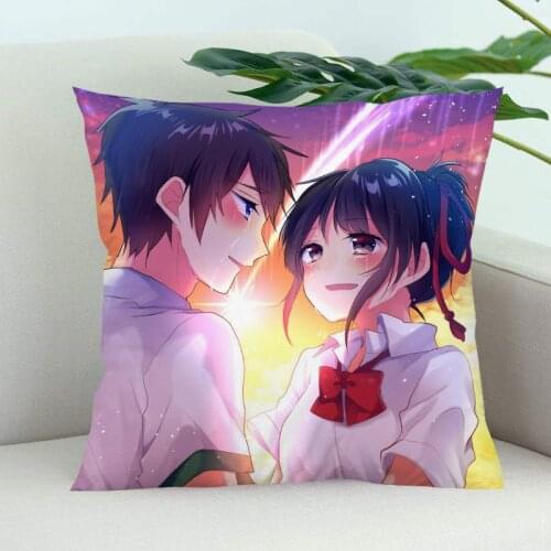 Your Name Pillow Cover Bedroom Home Office Decorative Pillowcase Square Zipper Pillow Cases Satin Soft
