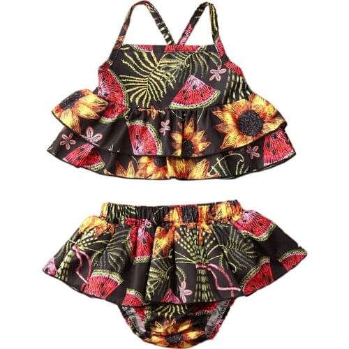 Citgeett Summer New Toddler Baby Girl Clothes Sleeveless Romper Tops Floral Shorts Outfits Set