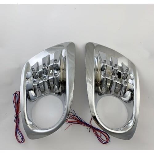 For Toyota HILUX VIGO 2005 high quality ABS front fog lamp frame LED front fog lamp bright cover Car Accessories