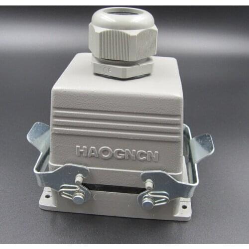 HDC-HE-032-2 Heavy Load Connector 32 Core 16A Rectangle Connector Heat Flux Avenue Plug
