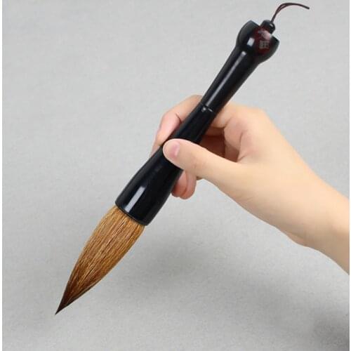 Chinese Calligraphy Pen Caligrafia Extra Large Chinese Hopper-shaped Calligraphy Brush for Couplets Writing Painting Tinta China