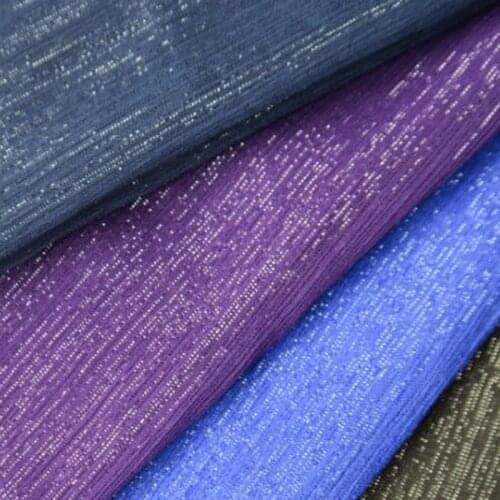Metallic crepe chiffon silk fabric light soft breathable DIY fabric qualified