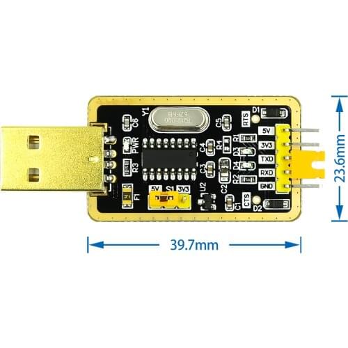 CH340 module instead of PL2303 , CH340G RS232 to TTL module upgrade USB to serial port in nine Brush small plates