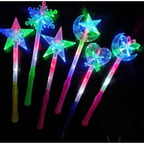 Multi-occasional Practical Convenient Stylish Glowing Colorful Five-pointed Star Flash Light Stick Concert Cheer Luminous Toy