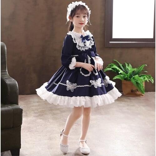 New Children Party Fancy Dress For Girls Lolita Style Carnival Costume Birthday Party Princess Dress Up Art Shooting Clothes 3Y