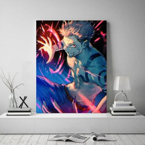 Wall Art Modular Canvas Pictures Home Jujutsu Kaisen Itadori Sukuna Decor Painting Prints Poster Living Room Cuadros No Frame