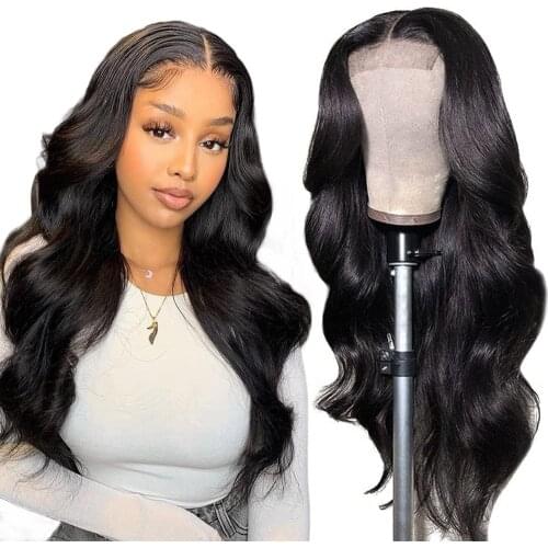 30 Inch Body Wave HD Transparent Human Hair Wigs For Women 13x4 Lace Front Wig Remy Hair Brazilian Pre Plucked Natural Hairline