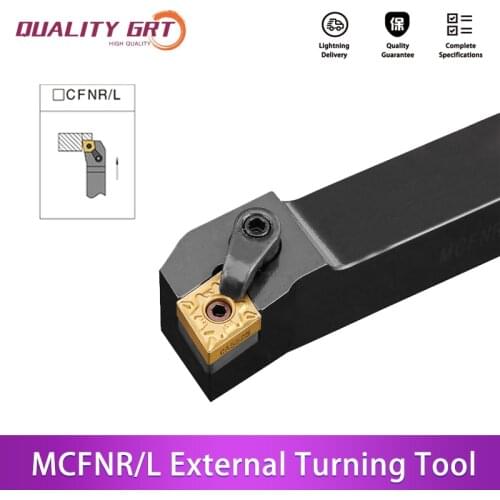 Q.Grt MCFNR2020K12 MCFNR2525M12 MCFNR3232P12External Turning Tool Holder Carbide Inserts CNMG MCFNR/L CNC Lathe Cutting Tools