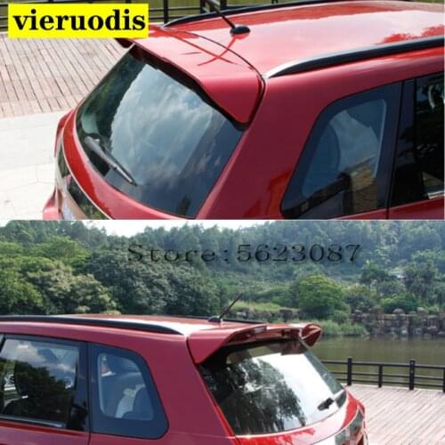 For Suzuki Vitara Spoiler 2016 Car Tail Wing Decoration Accessories ABS Plastic Unpainted Primer Color Rear Trunk Roof Spoiler