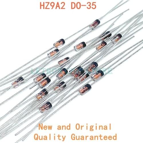 100PCS HZ9A2 7.9V-8.3V 1/2W 0.5W DO-35 Zener Diode
