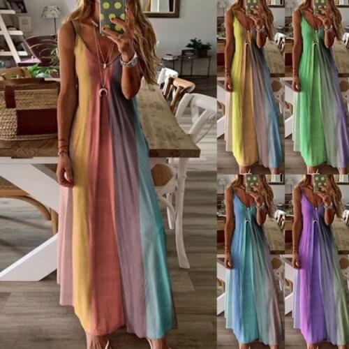 New Summer 2021 Women Elegant Long Dress Maxi Sexy Backless Party Beach Dresses Floral Sundress Plus Size S-5XL Vestido de mujer