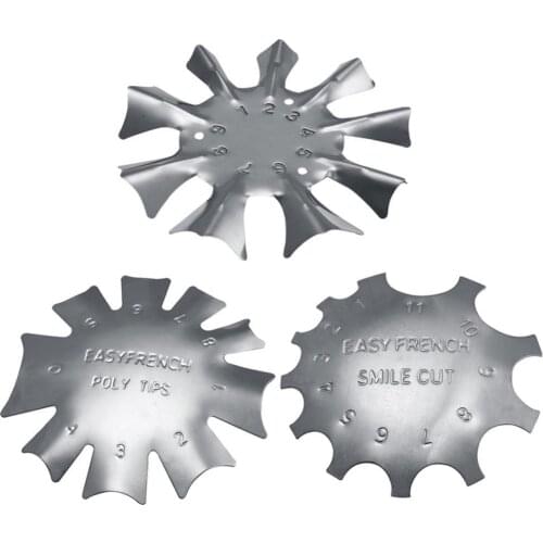 3pcs French Manicure Stamping Plates Nail Art Tools Pretty Things For Her