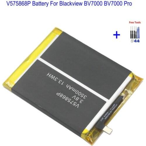 1x 3500mAh 13.3Wh V575868P BV7000 Battery For Blackview BV7000 Pro BV7000pro Smart Mobile Batteries + Repair Tools kit