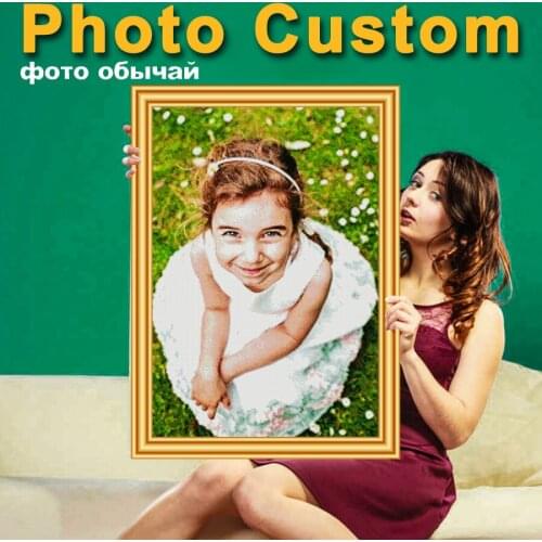 Photo Custom DIY 5D Diamond Painting Personal Picture Cross Stitch Kits Full Drill Embroidery Mosaic Art Crystal Gift Home Decor