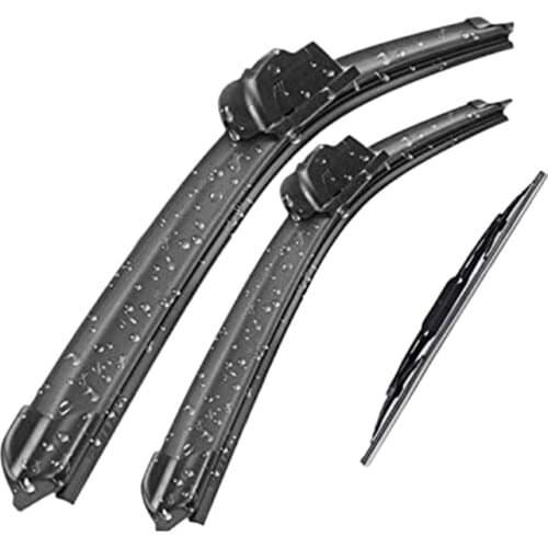 Car Front and Rear Wiper Blade Kit Windshield Wiper Strip Front Rear Window Wiper Kit for Hyundai Tucson 2004-2009