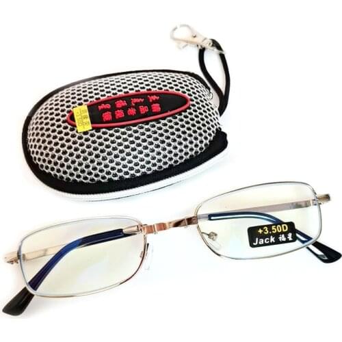 Foldable Men Women Black Reading Glasses Case Belt Clip Presbyopic Reader Eyewear +1.0 +1.5 +2.0 +2.5 +3.0 +3.5 +4.0 019