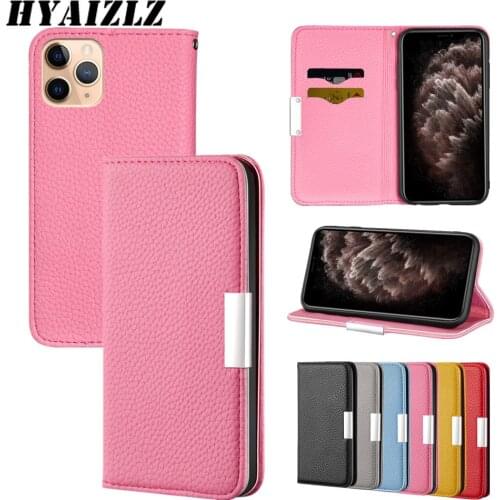 Flip Case for iPhone 13 12 Mini 11 Pro Max XR XS 6 7 8 Plus SE 2020 Luxury Lychee Leather Pattern Phone Cover Cards Kickstand