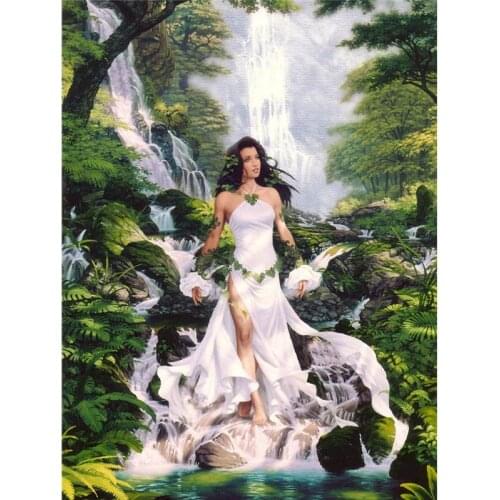 GATYZTORY DIY Painting By Numbers Jungle Queen Paint By Numbers For Adult Frameless Digital Painting On Canvas Unique Gift