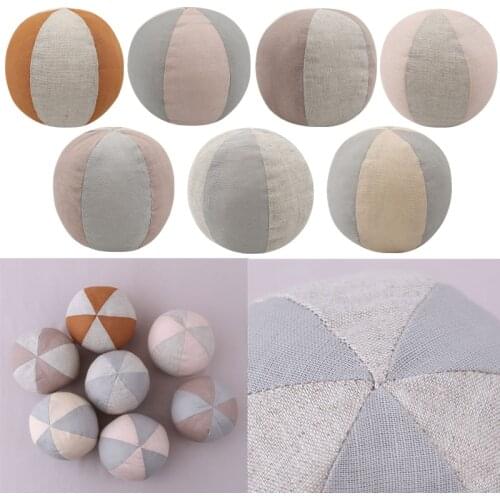 Cotton Baby Rattle Ball Soft Stuffed Baby Mobile Balls Toys With Bell Newborns Interactive Educational Toys Novelty Bed Toys