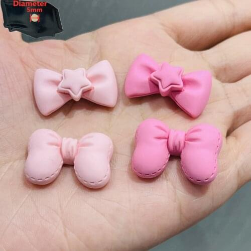 4PCS Resin Cute Cartoon Fridge Magnetic Sticker Kawaii Colourful Bow Star Refrigerator Magnet Stationery Toy DIY Home Decoration