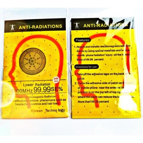 2019 new quantum shield 24K gold negative ion anti radiation sticker shield