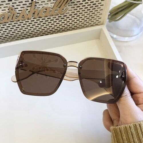 2021 New Fashion Polarized Glassess Womens Big Frame UV-proof Sunglasses for Men Vintage Female Eyeglass Ladies Retro UV400