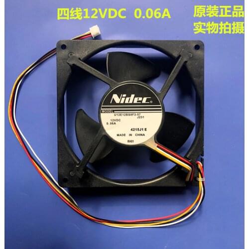 New Original Nidec U12E12BS8F3-57 J231 DC12V 0.06A for refrigerator cooling fan