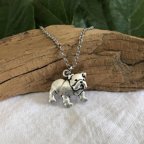 English BullDog Pendant necklace for women Bull Dog Breed Jewelry trendy Pet Gift for Friend