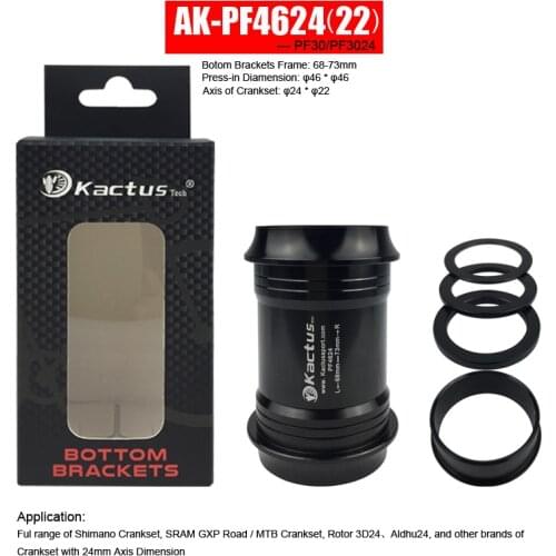 PF4624(22) (PF30/PF3024) Road/MTB Bottom Bracket 68-73mm 46mm*24mm for Shim.,SRAM GXP Road/MTB, Rotor 3D24 / Aldhu24 Crankset