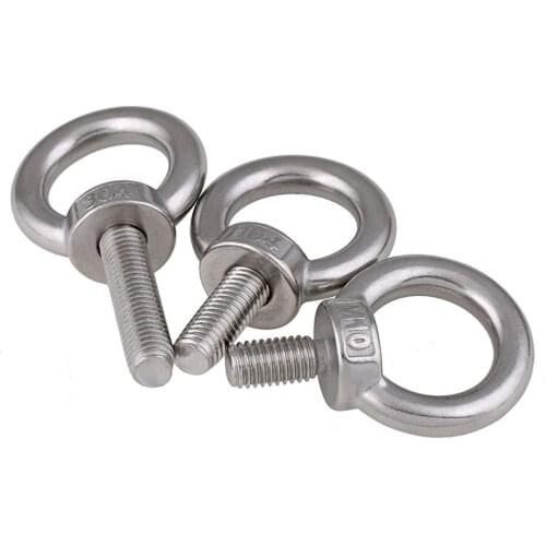 M3 M4 M5 M6 M8 M10 M12 Lifting Eye Bolts 304 stainless steel Lifting Ring Screws for Cable Rope Eye Bolt
