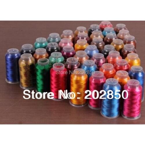 Computer Embroidery Sewing Threads,DIY Hand Embroidery Thread,100% Rayon,2000M Per Pc,50Pcs/Lot,Great Quality For Wholesale