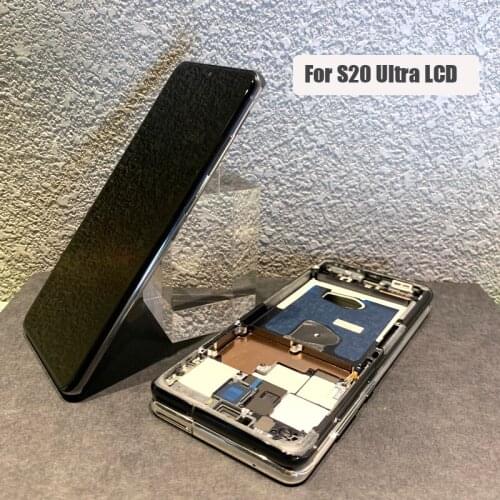 6.9" Original Super AMOLED LCD display touch screen For Samsung Galaxy S20 Ultra G988 G988F G988B/DS lcd display