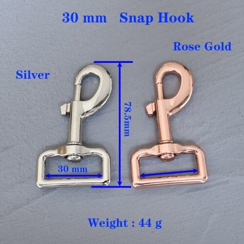1 Pcs 30mm Metal Snap Hook Bag Buckle Key Ring Lobster Clasps Swivel Trigger Clips Snap Buckles Hooks for Bags DIY Connection