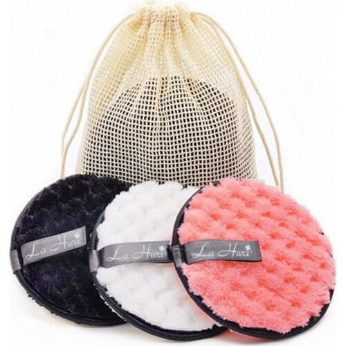 3/4pcs Reusable Makeup Remover Pads Cotton Wipes Microfiber MakeUp Removal Sponge Cotton Cleaning Pads Tool Facial Cleansing Pad