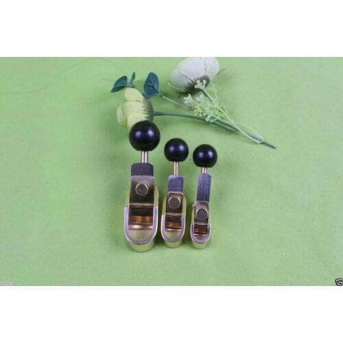 3pcs Planes Woodworking Tools Brass Body luthier Tools Violin maker Steel Blade