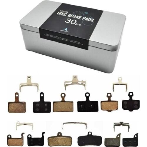 30 Pairs Bicycle Disc Brake Pad Bike Hydraulic Disc Brake Pads Semi-Metallic Cycling Brake Pads for BB5 BB7 M375-M988