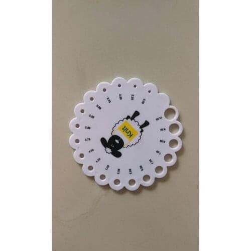 30 pc/lot Round Knitting Needle Ruler Gauge Measure Ruler Knitted Needle Measurement Tool DIY Tool Handicrafts Counter