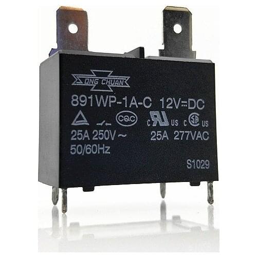 5pcs High power special relay for air conditioner water heater 891WP-1A-C 12VDC 891WP-1A-C 24VDC 4pin 12V35A